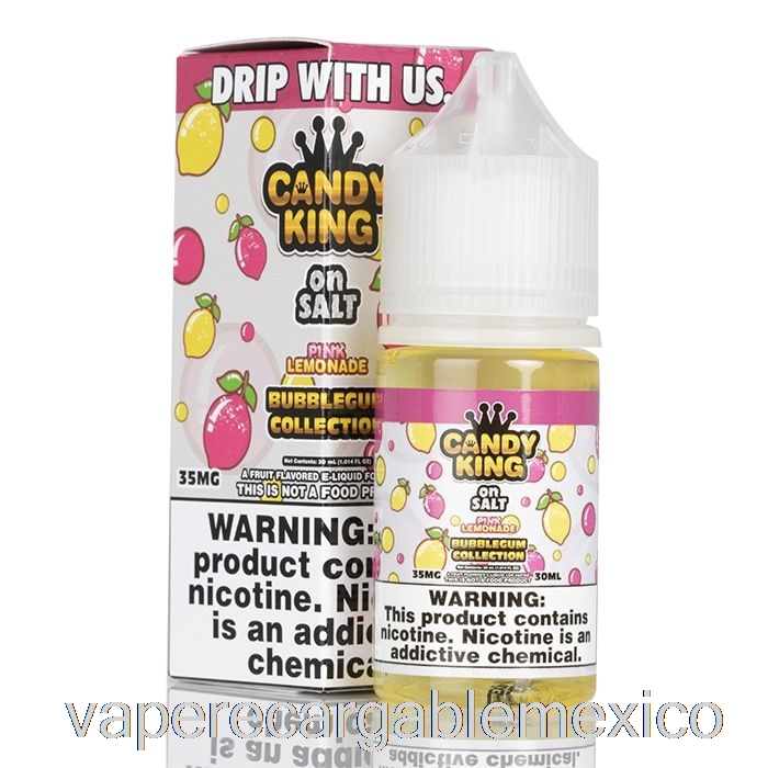 Vape Recargable Limonada Rosa Colección Bubblegum - Candy King On Salt - 30ml 35mg